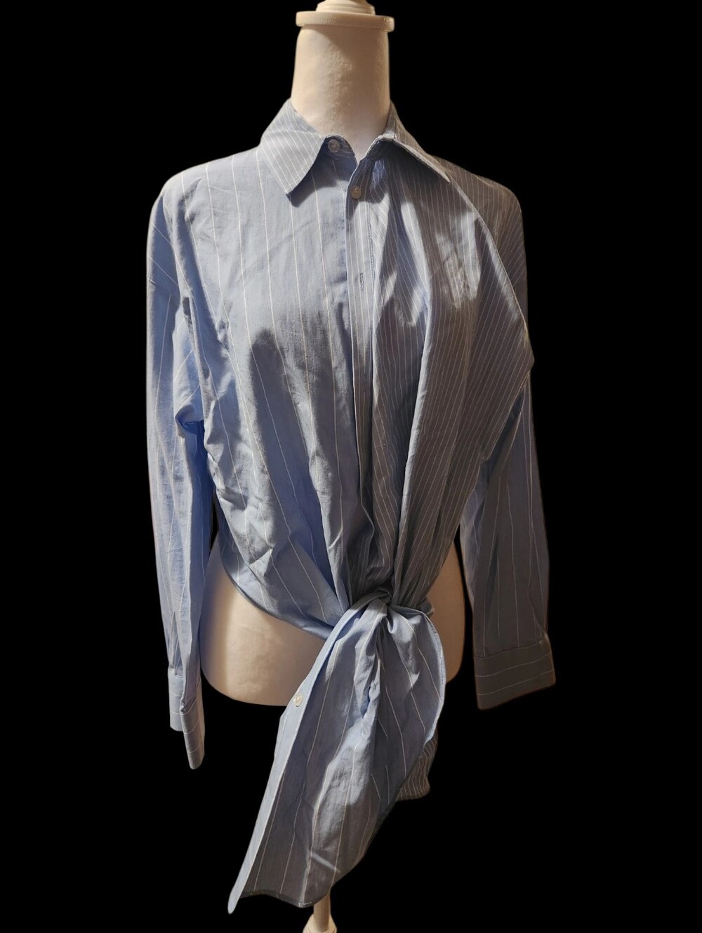 Zara Multi Stripes Blue And White Size M